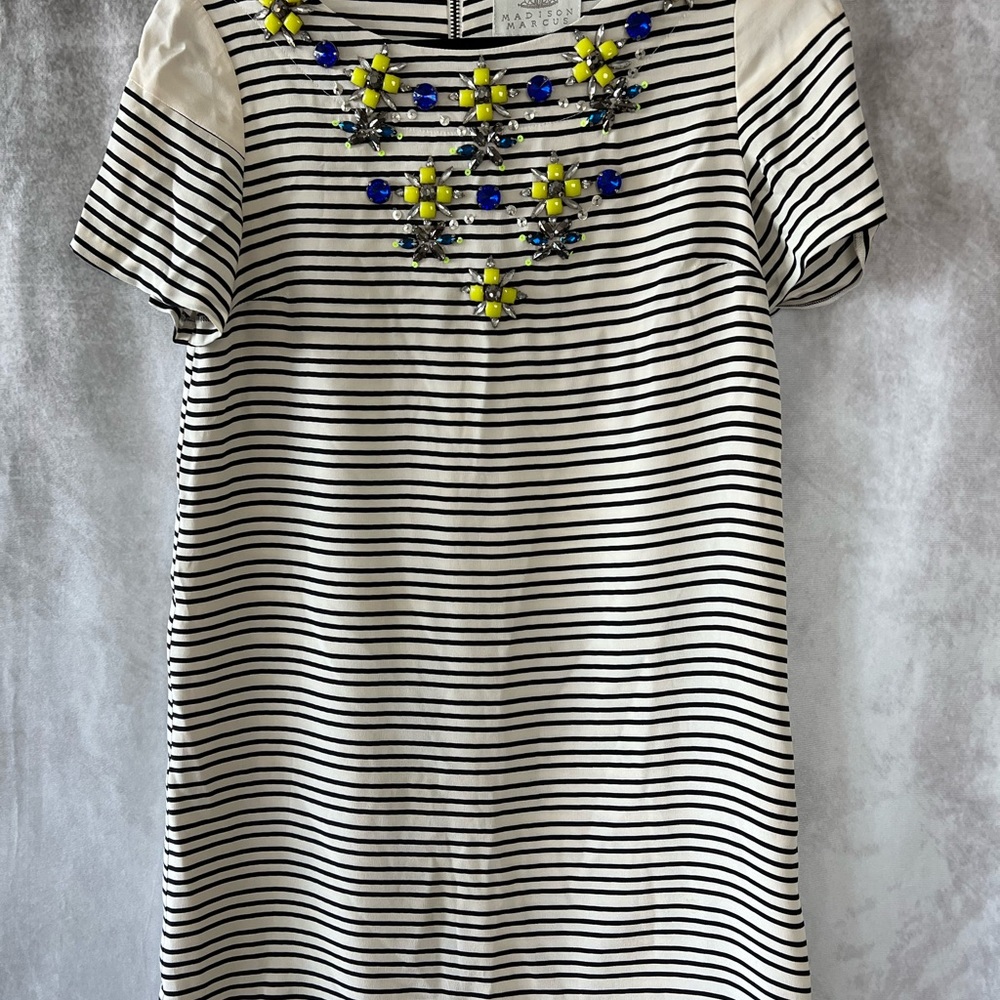 Madison Marcus Illuminate Stripe Dress XS